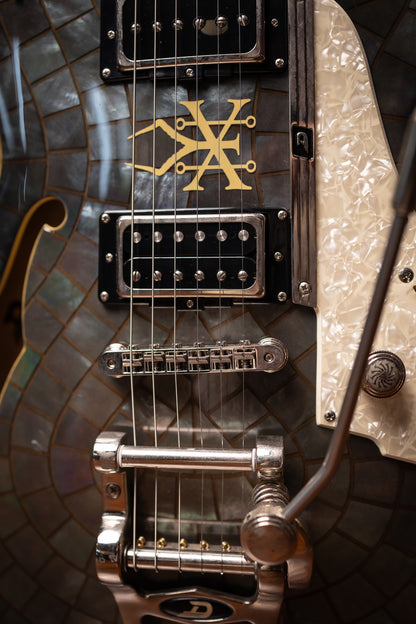 2016 Duesenberg Soundgarden Electric Guitar - Black Hole Sun (Stained Glass)
