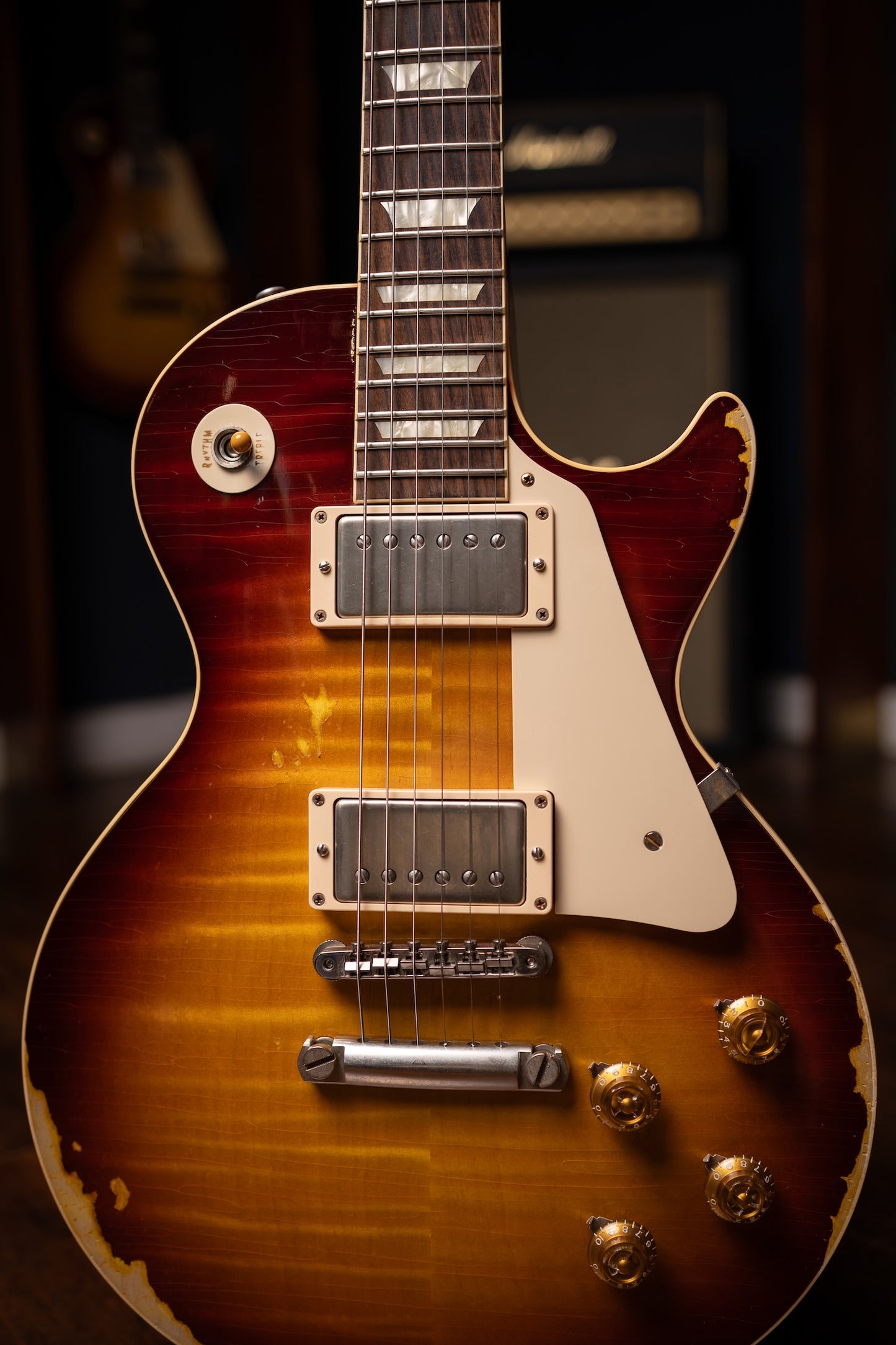 2014 Gibson Les Paul 1959 Reissue Electric Guitar - Heavy Aged Sunburst