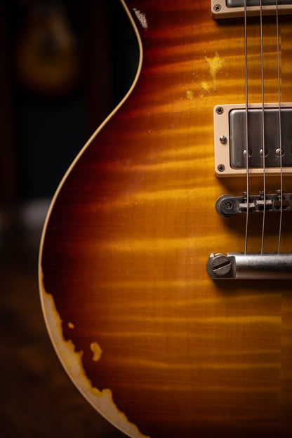 2014 Gibson Les Paul 1959 Reissue Electric Guitar - Heavy Aged Sunburst