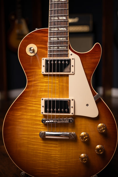 2014 Gibson Les Paul Long Scale Electric Guitar - Iced Tea Burst