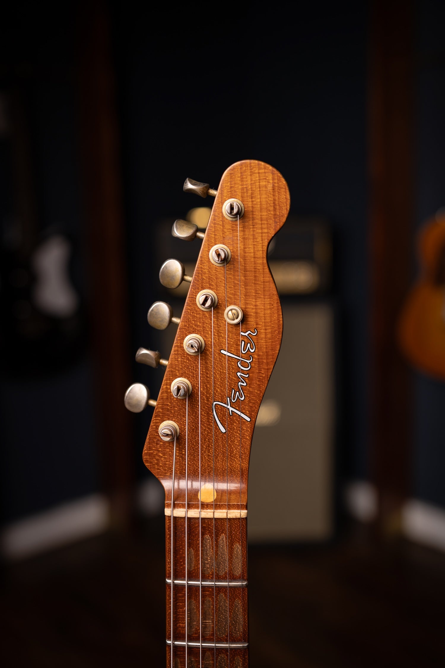 Fender Limited Edition Roasted Reverse '50s Telecaster Heavy Relic, 1-Piece Roasted Quartersawn Maple Neck Electric Guitar - Ebony Transparent (Copy)