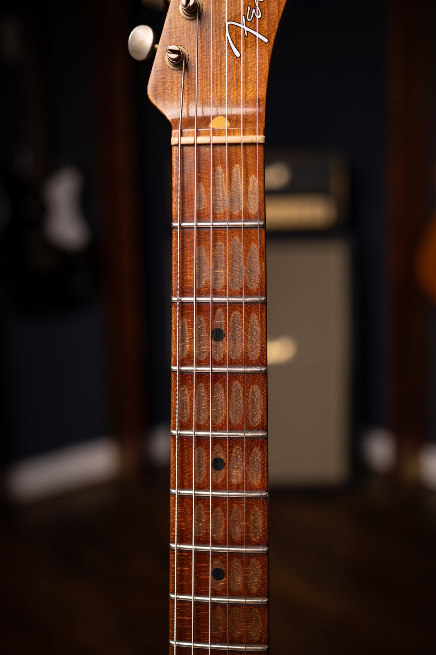 Fender Limited Edition Roasted Reverse '50s Telecaster Heavy Relic, 1-Piece Roasted Quartersawn Maple Neck Electric Guitar - Ebony Transparent (Copy)