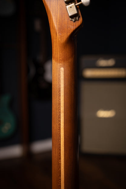 Fender Limited Edition Roasted Reverse '50s Telecaster Heavy Relic, 1-Piece Roasted Quartersawn Maple Neck Electric Guitar - Ebony Transparent (Copy)