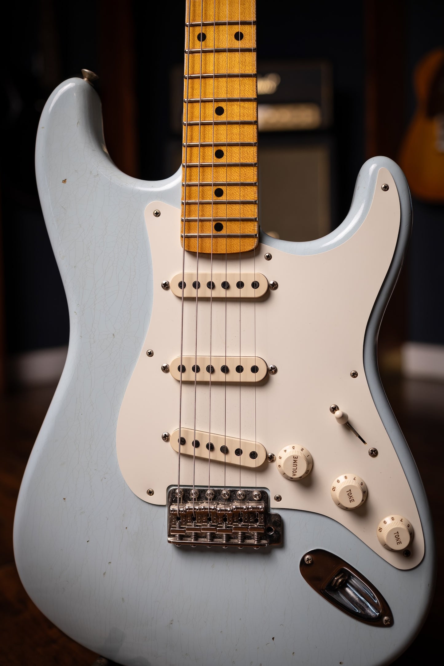 2005 Fender Custom Shop 1956 Stratocaster Electric Guitar - Daphne Blue