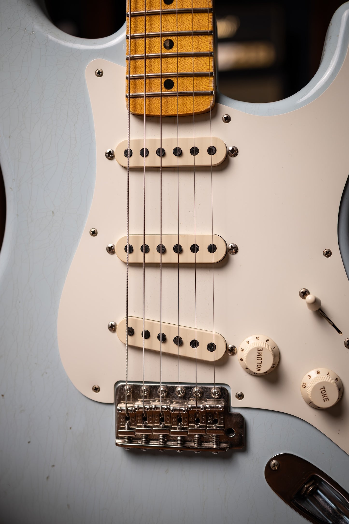 2005 Fender Custom Shop 1956 Stratocaster Electric Guitar - Daphne Blue