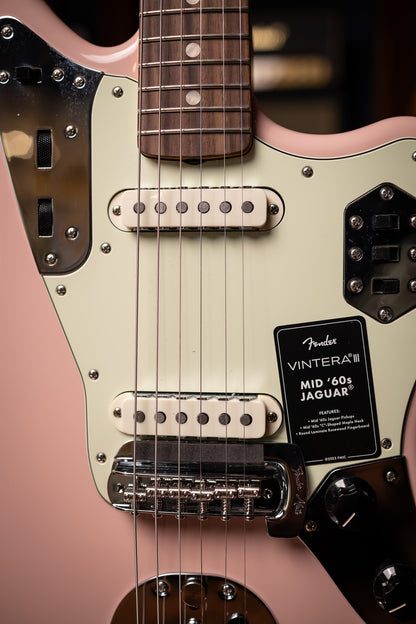Fender  Vintera III Mid '60s Jaguar Electric Guitar - Shell Pink