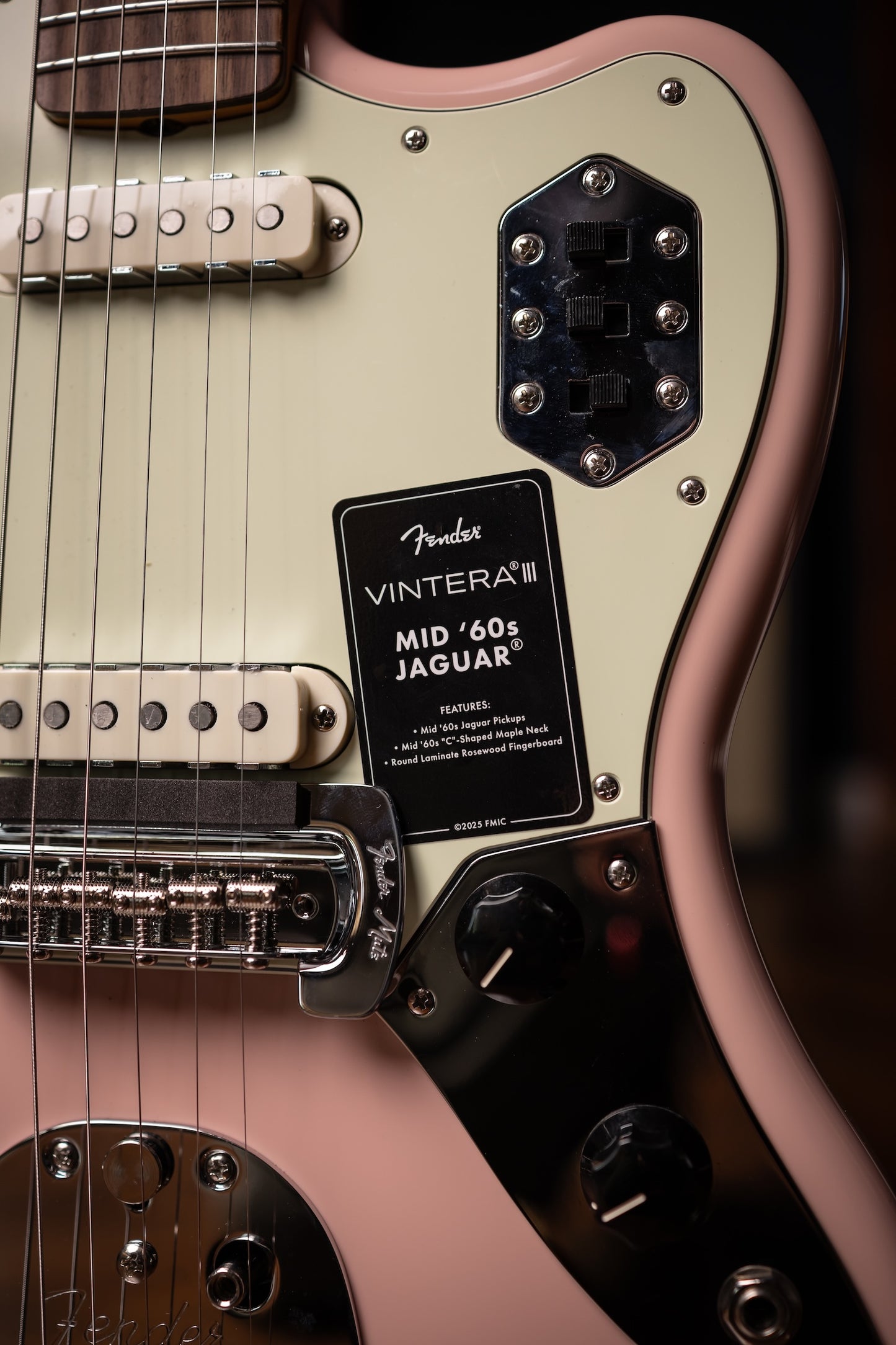 Fender  Vintera III Mid '60s Jaguar Electric Guitar - Shell Pink