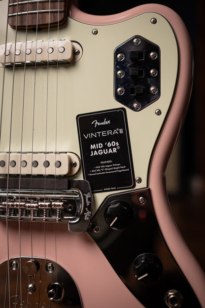 Fender  Vintera III Mid '60s Jaguar Electric Guitar - Shell Pink