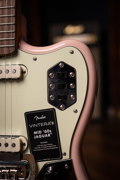 Fender  Vintera III Mid '60s Jaguar Electric Guitar - Shell Pink