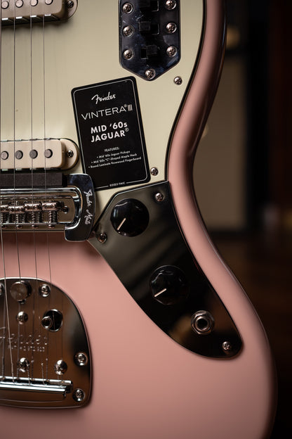 Fender  Vintera III Mid '60s Jaguar Electric Guitar - Shell Pink