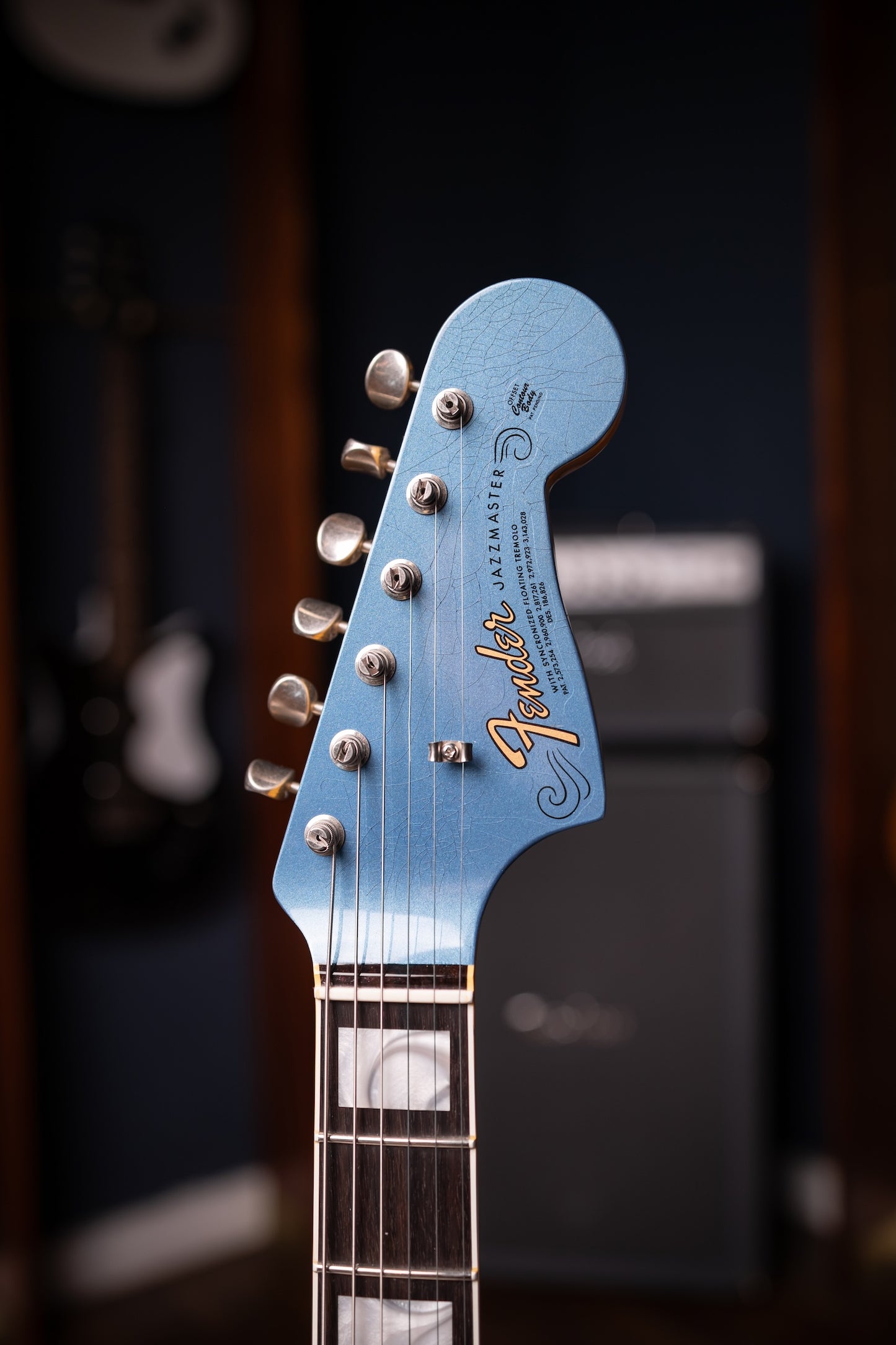 Fender Custom Shop 1967 Jazzmaster DLX Closet Classic Electric Guitar - Aged Lake Placid Blue