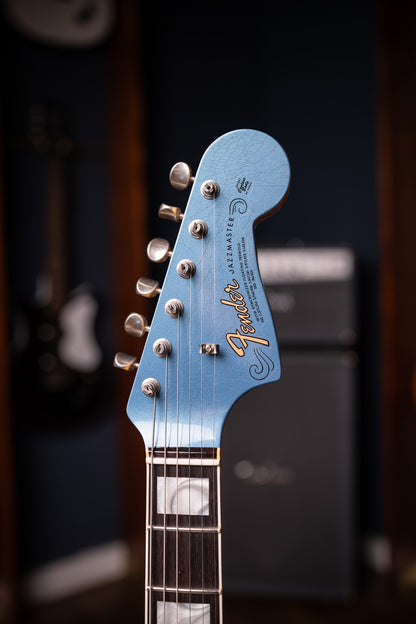 Fender Custom Shop 1967 Jazzmaster DLX Closet Classic Electric Guitar - Aged Lake Placid Blue