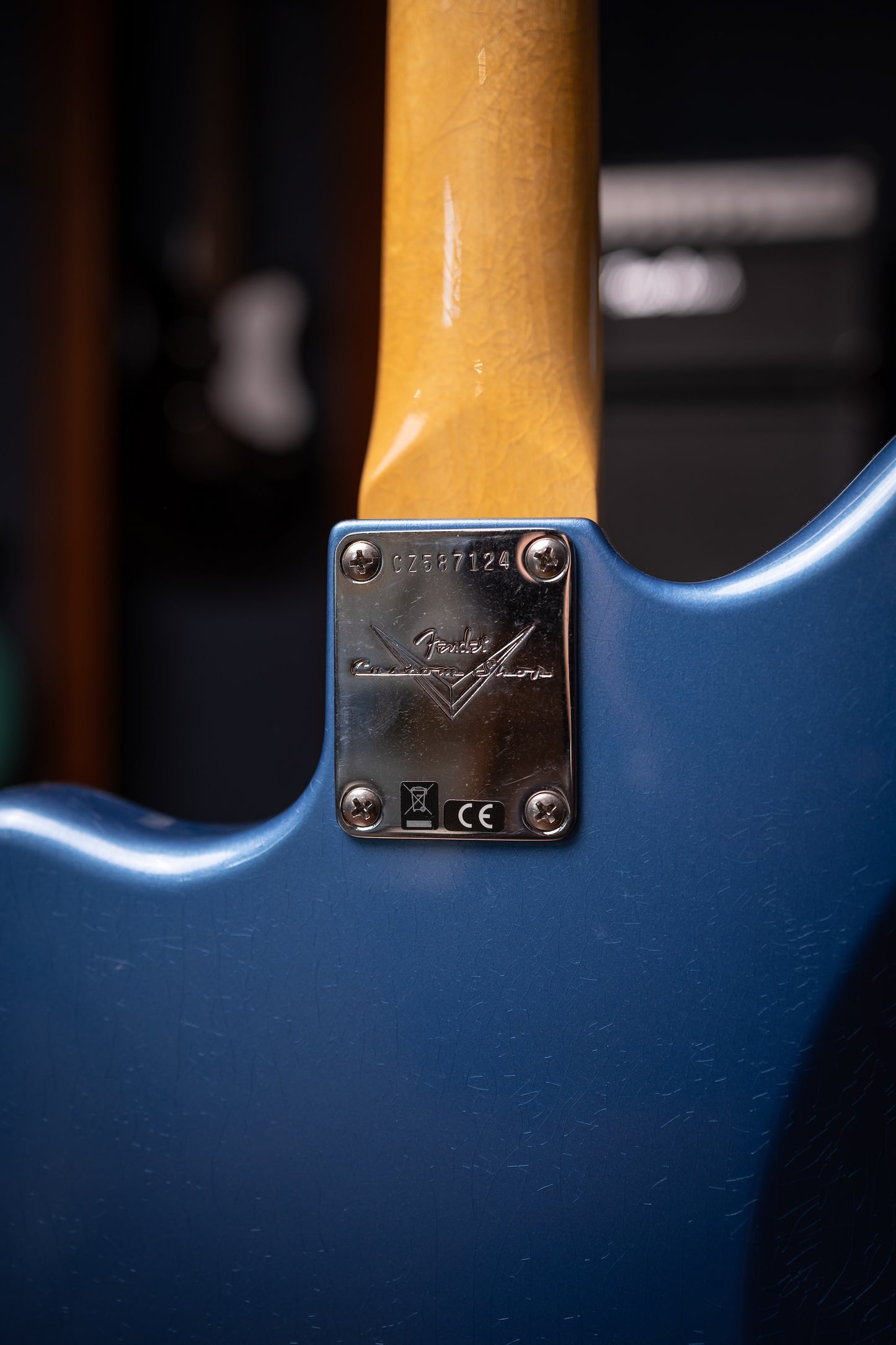 Fender Custom Shop 1967 Jazzmaster DLX Closet Classic Electric Guitar - Aged Lake Placid Blue