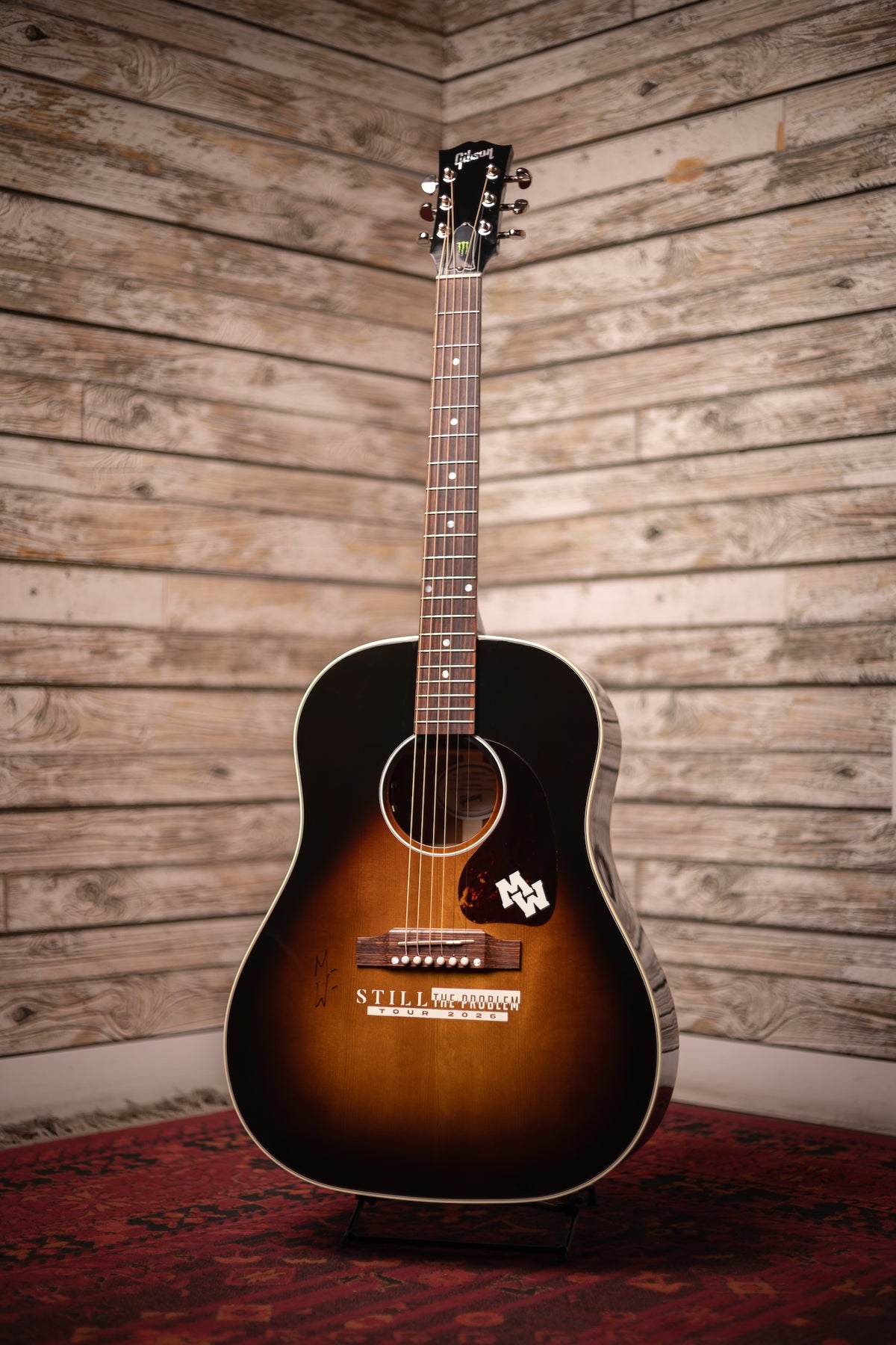 2020s Gibson Morgan Wallen signed "Monster Energy" J45 Acoustic Guitar