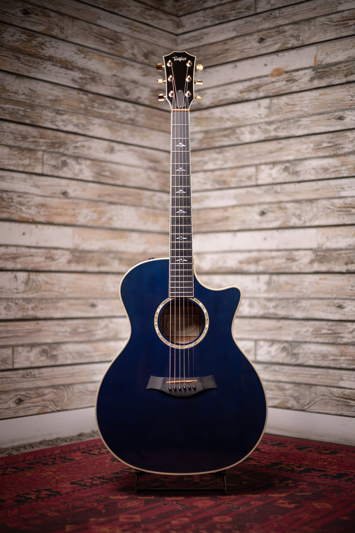 2009 Taylor 614CE Acoustic Guitar - Blue Trans