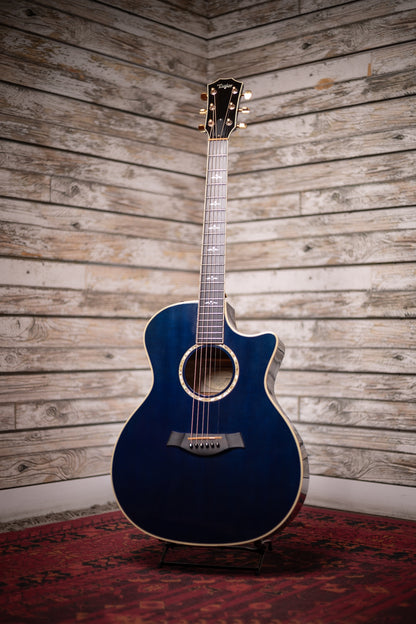 2009 Taylor 614CE Acoustic Guitar - Blue Trans