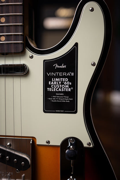 Fender Limited Edition Vintera III Early '60s Custom Telecaster - 3-Color Sunburst