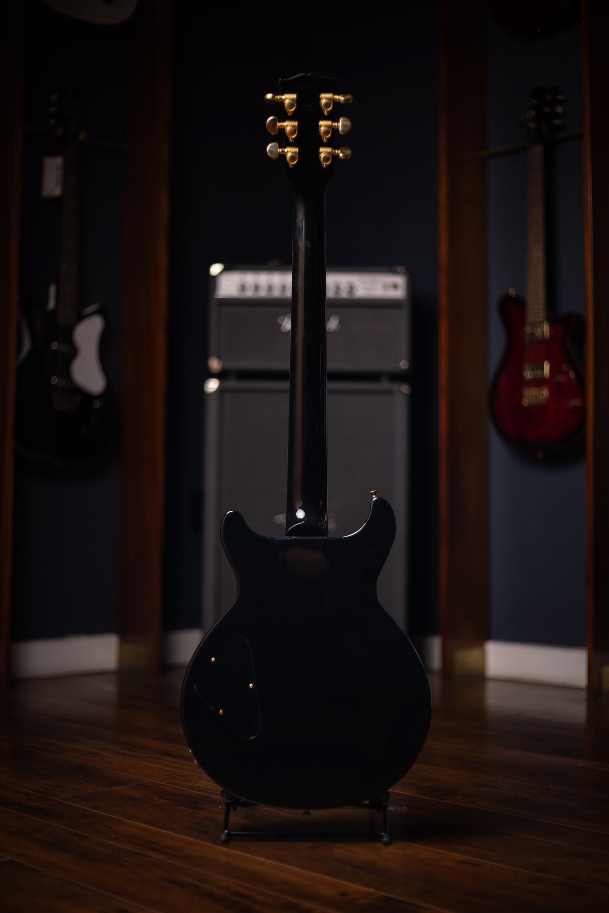 2002 Gibson Les Paul Double Cutaway Electric Guitar - Transparent Black
