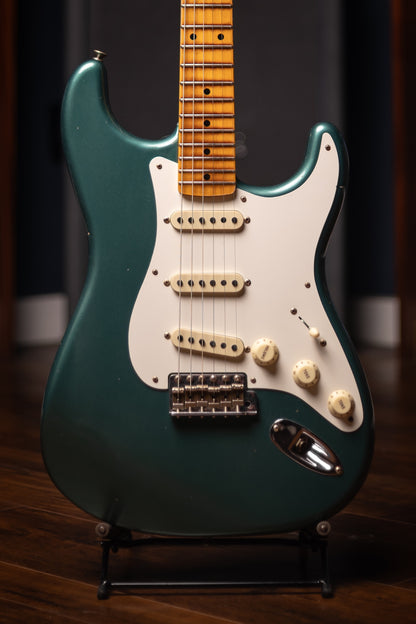 2024 Fender 1956 Journeyman Stratocaster Electric Guitar - Aged Sherwood Green Metallic