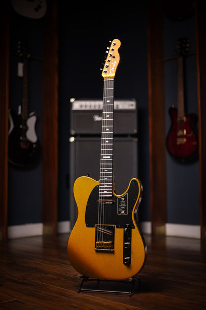 Fender 75th Anniversary American Ultra II Telecaster Ebony Fingerboard, Electric Guitar - Liquid Gold