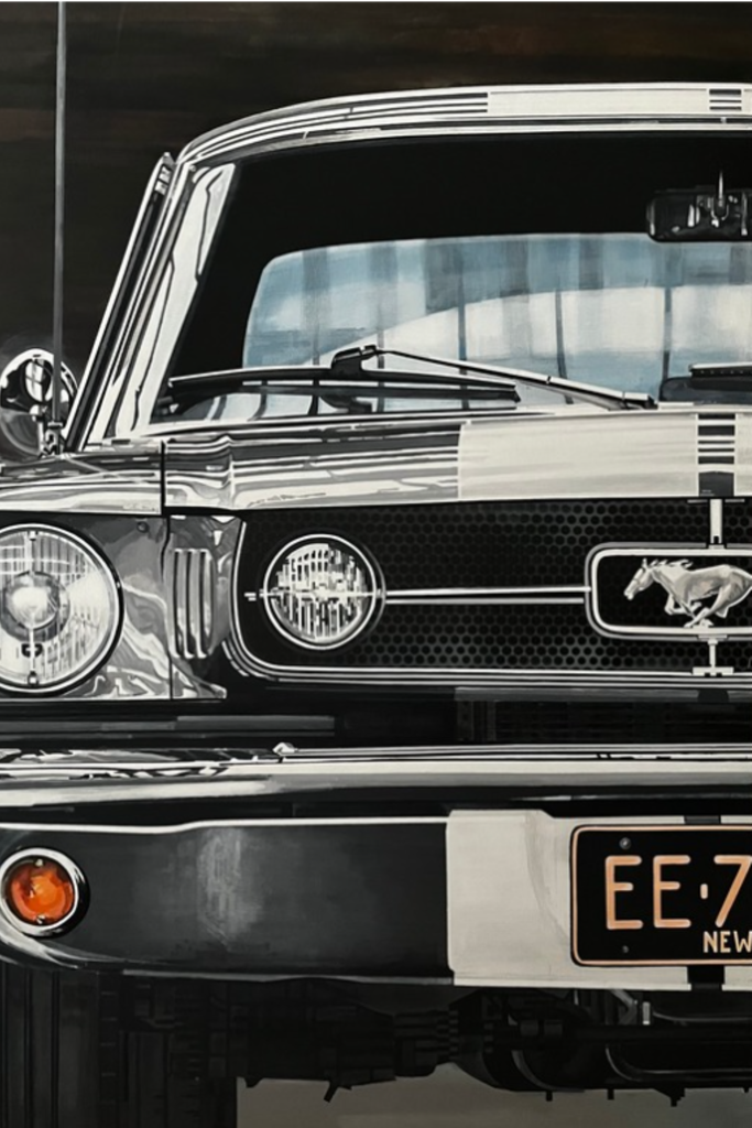 Wencelblat Mustang Black poster