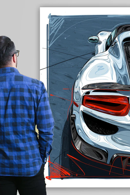 Marz Ink - Porsche 918 Spyder Detail (ACRYLIC & METAL) - 1 of 25