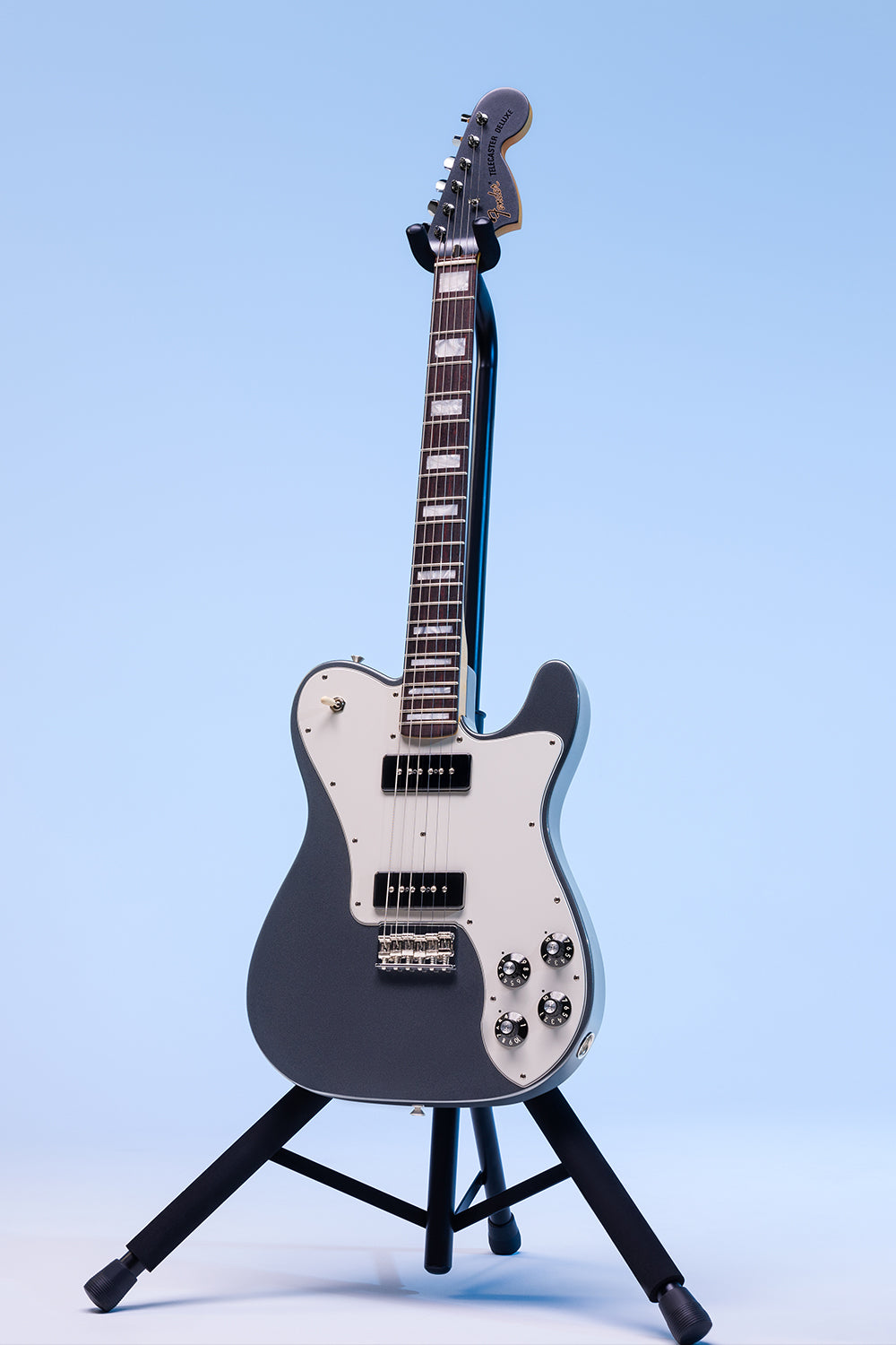 Fender Chris Shiflett Cleaver Telecaster Deluxe Electric Guitar - Charcoal Frost Metallic
