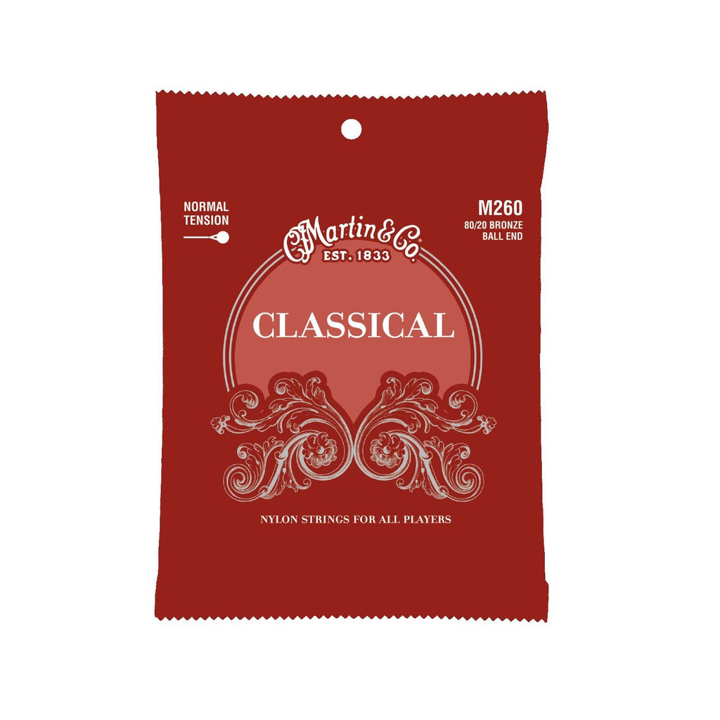 Martin M260 Classical Silver-Plated Ball End Nylon Strings - Normal Tension