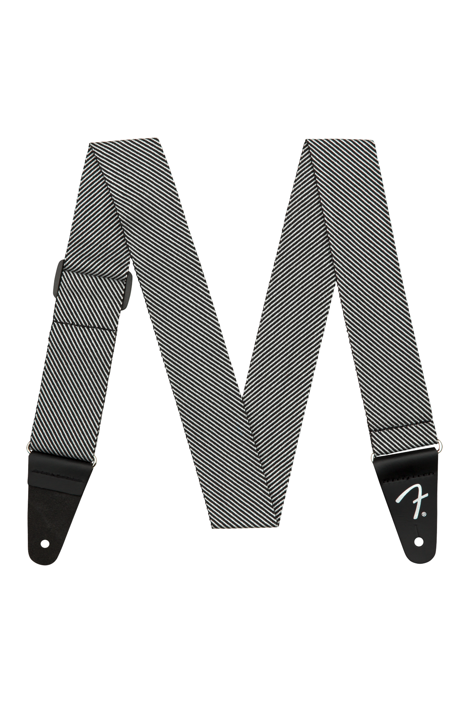 Fender 2" Modern Tweed Strap - White and Black