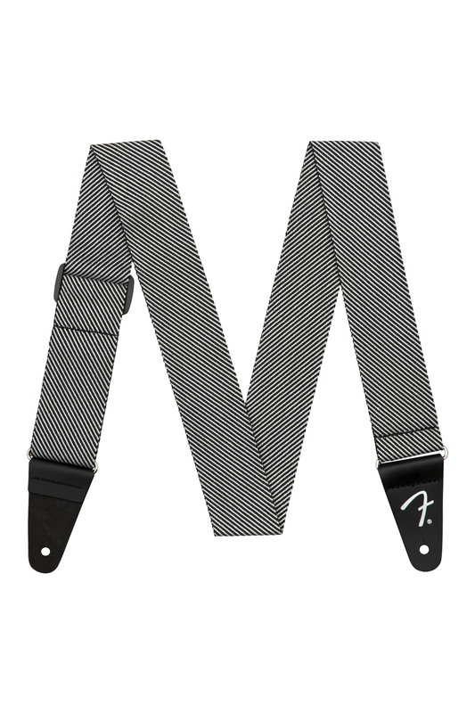 Fender 2" Modern Tweed Strap - White and Black