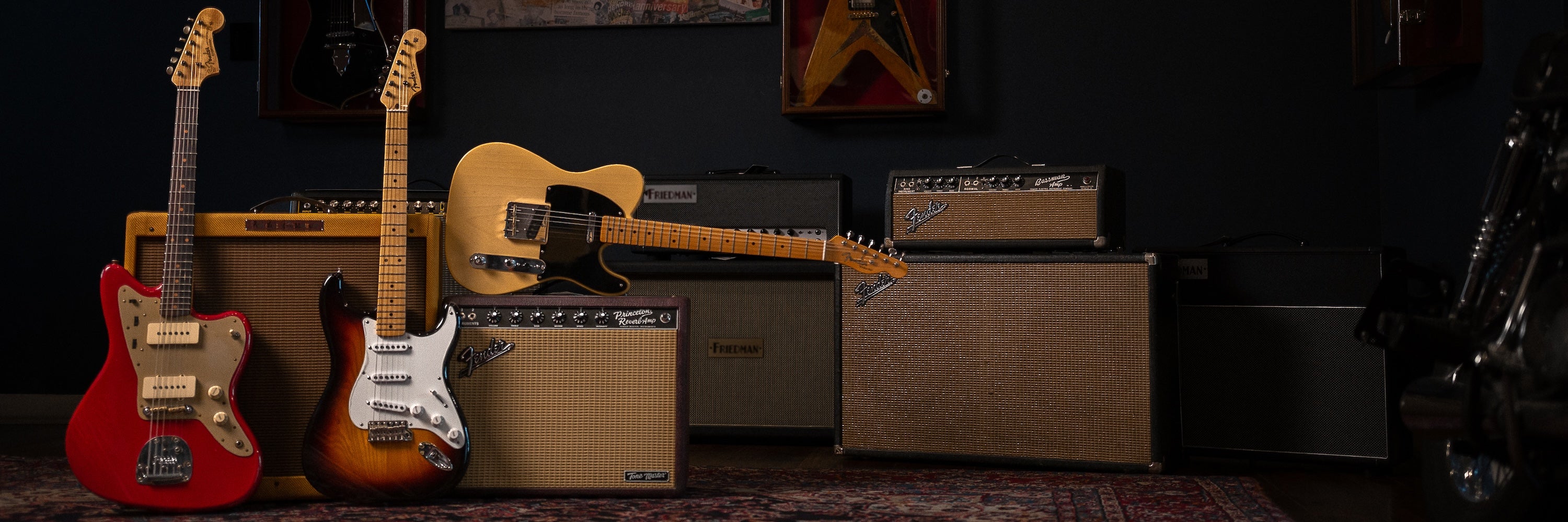 Fender Electric guitar collection at Walt Grace Vintage