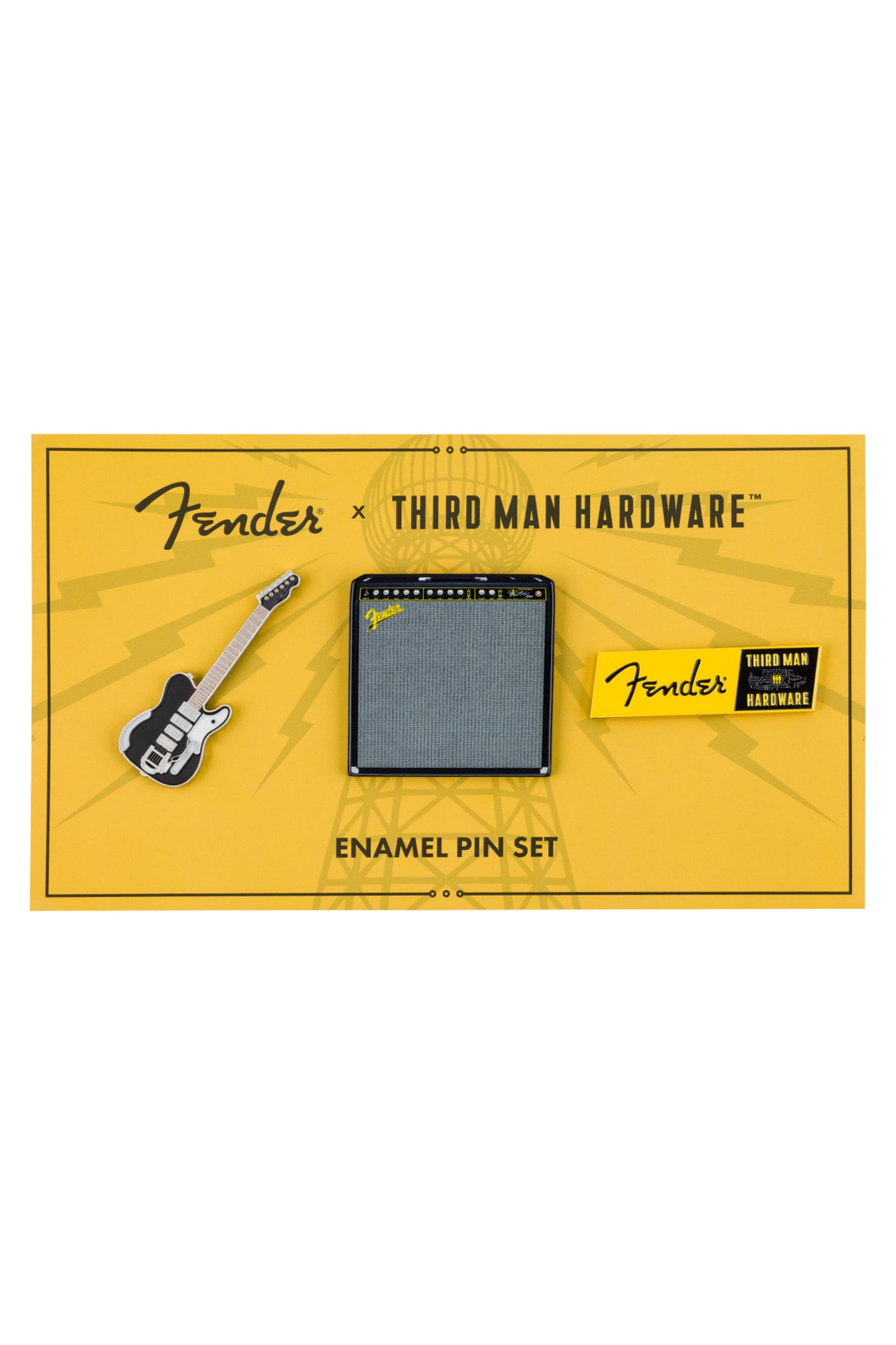 Fender x Third Man Hardware Lapel Pin Set