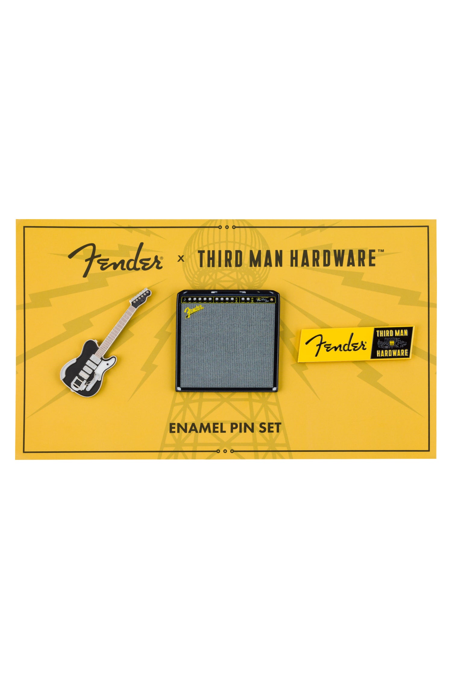 Fender x Third Man Hardware Lapel Pin Set