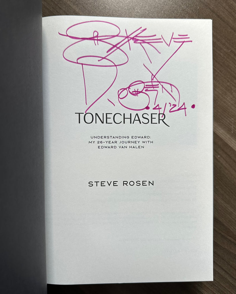 Tonechaser Eddie Van Halen Book - Signed by Steven Rosen