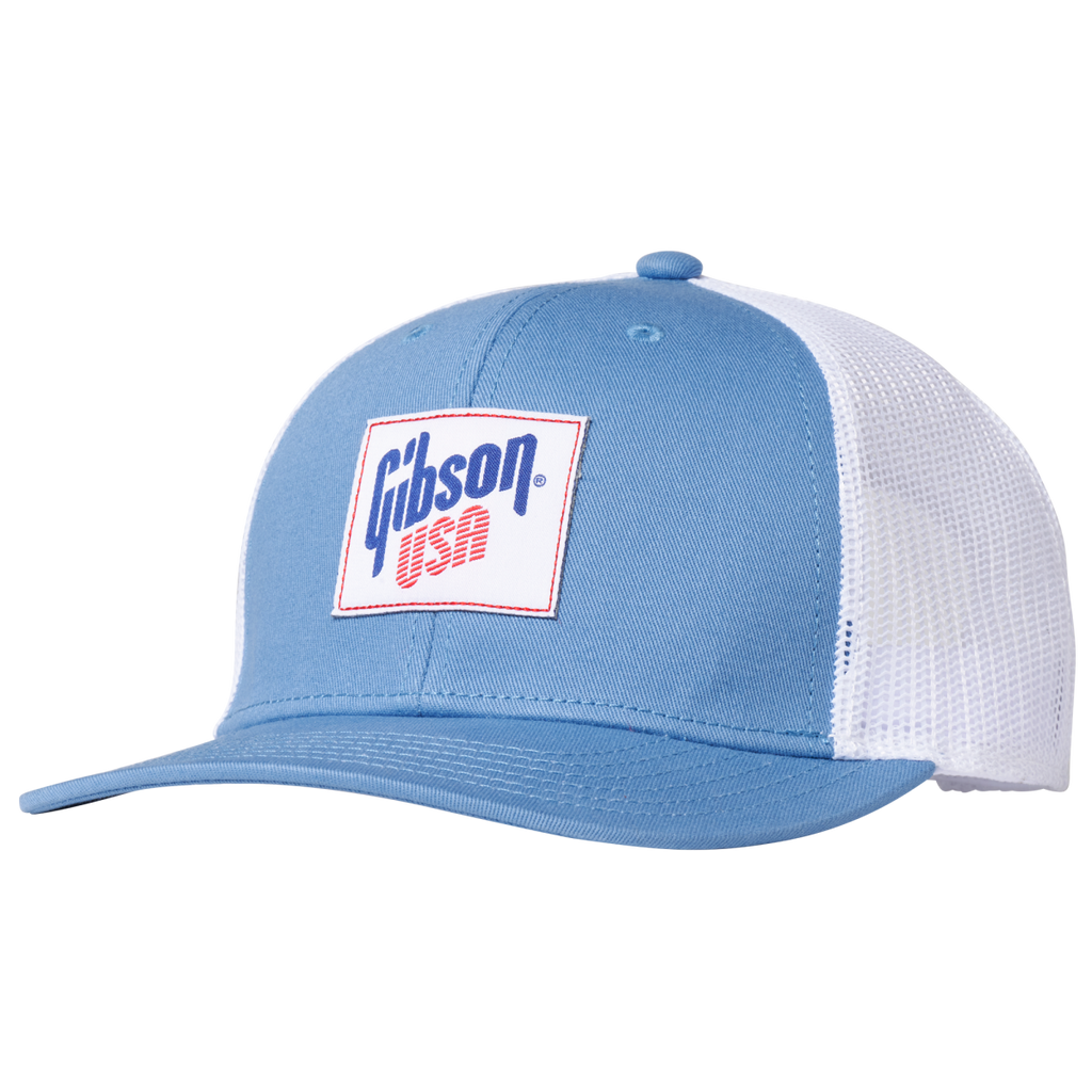 Gibson USA Trucker Hat - Light Blue