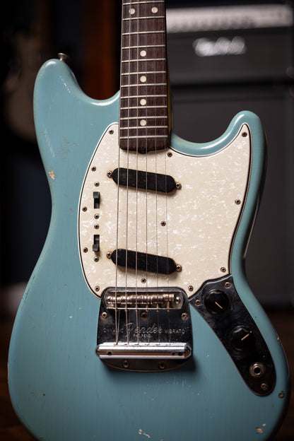 1965 Fender Mustang Electric Guitar - Daphne Blue