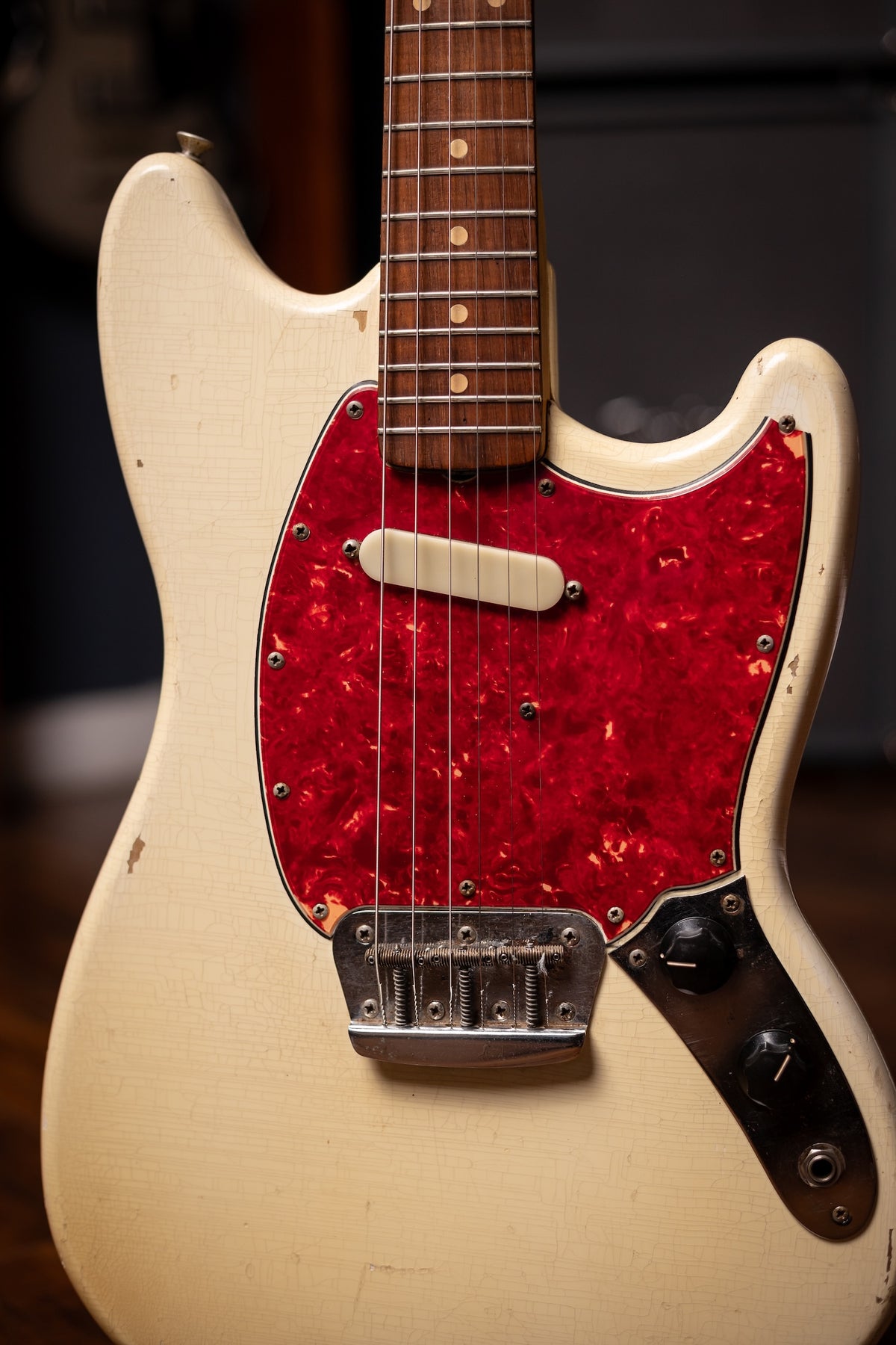 1965 Fender MusicMaster Electric Guitar - Olympic White