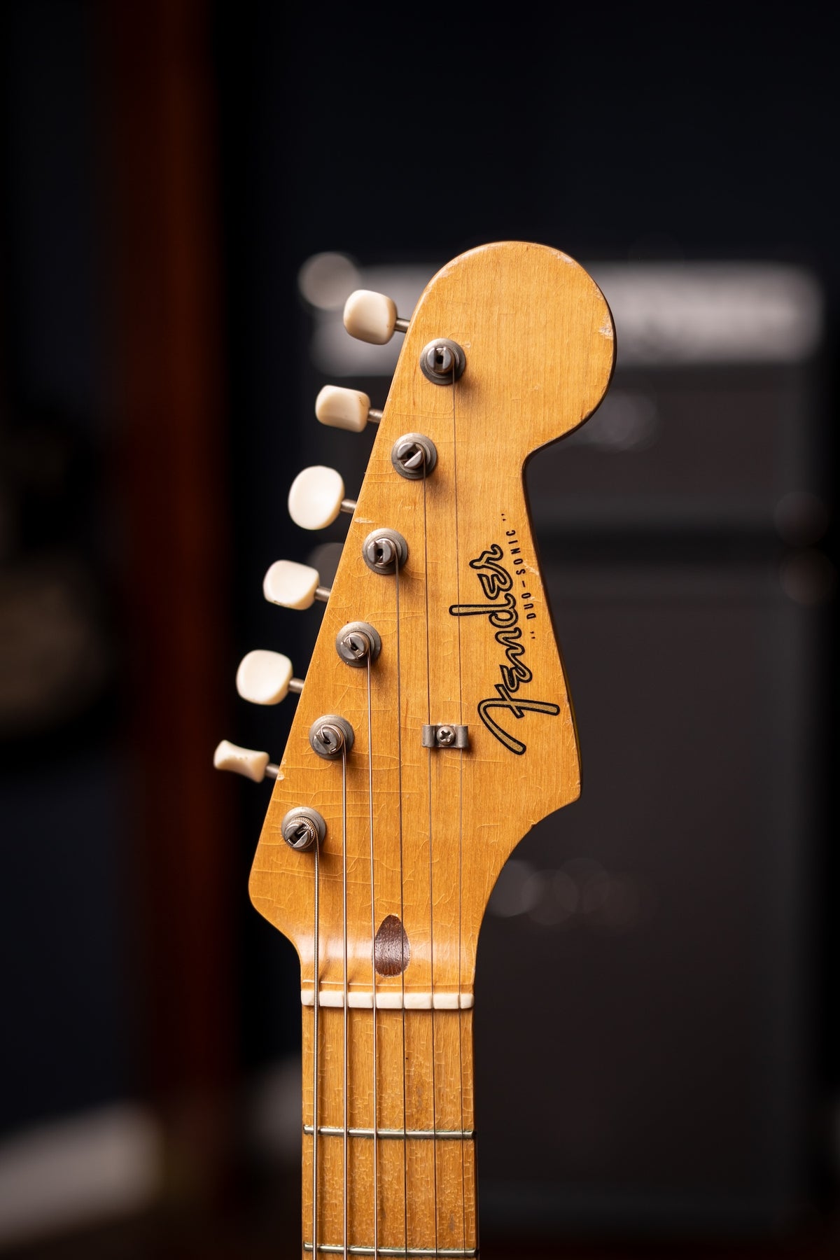 1958 Fender Duo Sonic Electric Guitar - Desert Sand/ Anodized Pickguard