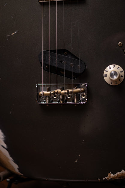 Fender Limited Edition Strat SH Heavy Relic Electric Guitar - Aged Charcoal Frost Metallic