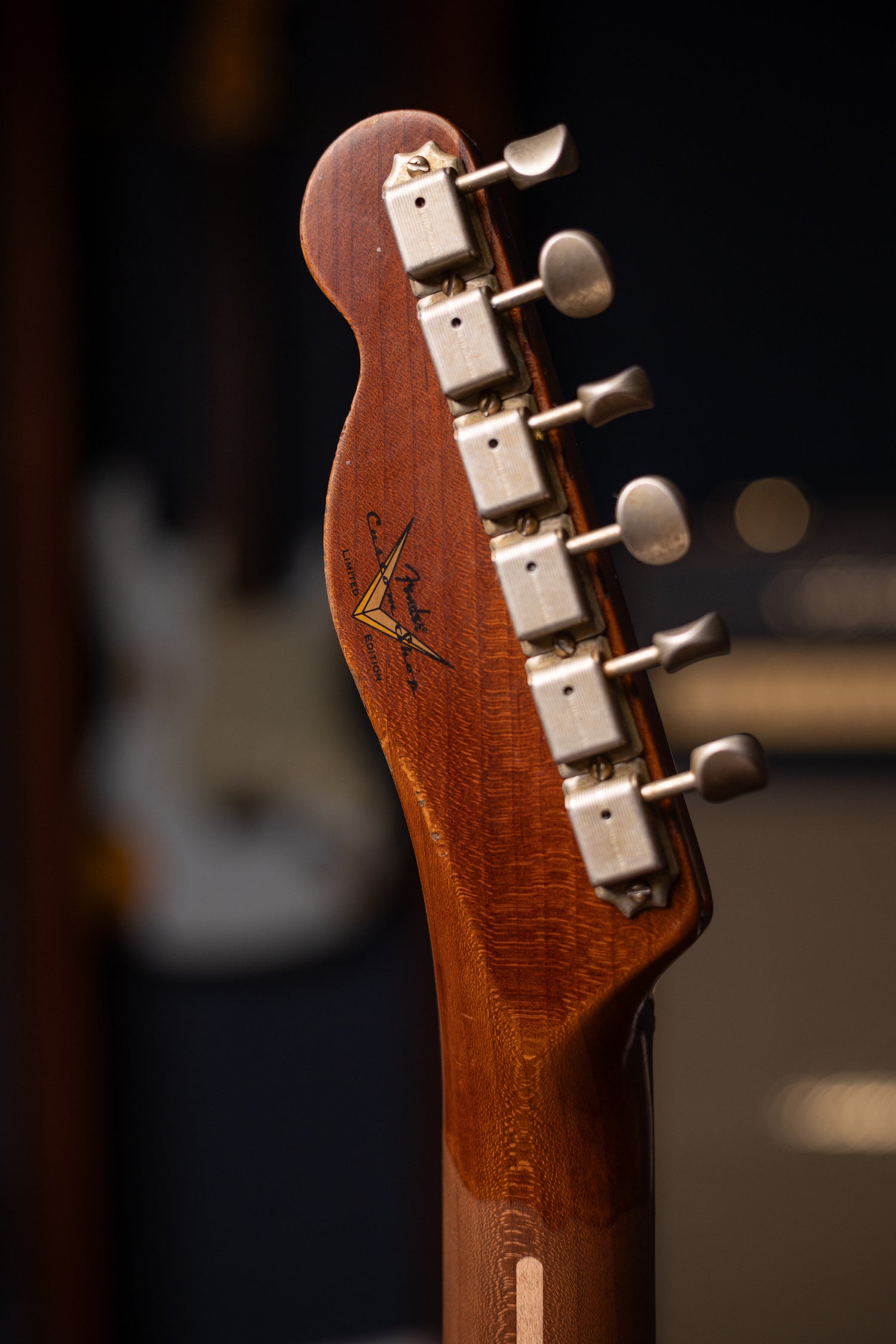 Fender Limited Edition Roasted Reverse '50s Telecaster Heavy Relic, 1-Piece Roasted Quartersawn Maple Neck Electric Guitar - Ebony Transparent