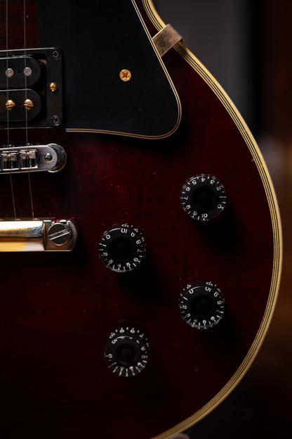 Pre-Owned Gibson Les Paul Custom Jerry Cantrell "Wino" Murphy Lab Electric Guitar - Light Aged Wine Red