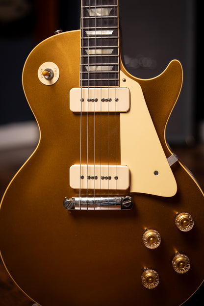 Pre Owned Gibson Custom Shop 1954 Reissue Les Paul Electric Guitar - Double Gold VOS