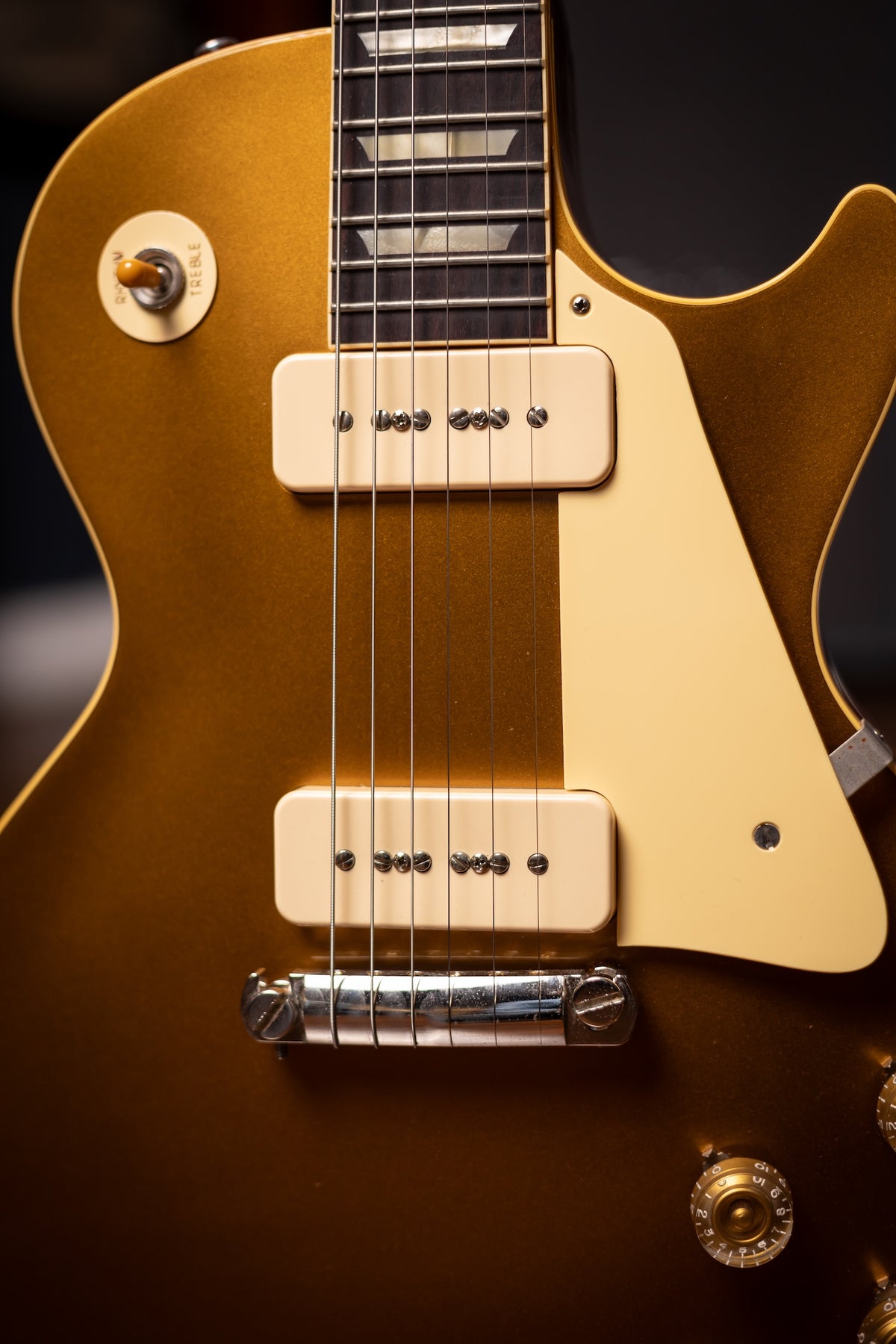 Pre Owned Gibson Custom Shop 1954 Reissue Les Paul Electric Guitar - Double Gold VOS