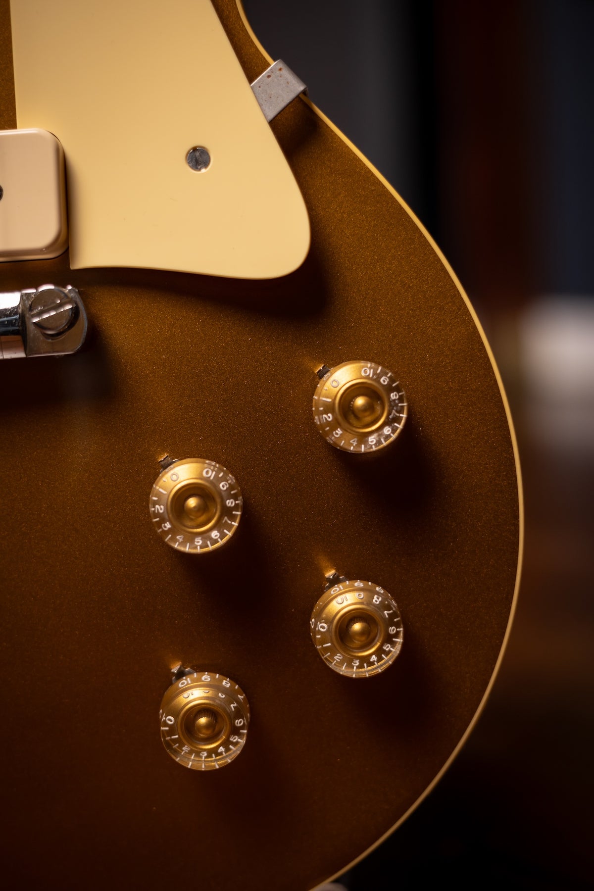 Pre Owned Gibson Custom Shop 1954 Reissue Les Paul Electric Guitar - Double Gold VOS
