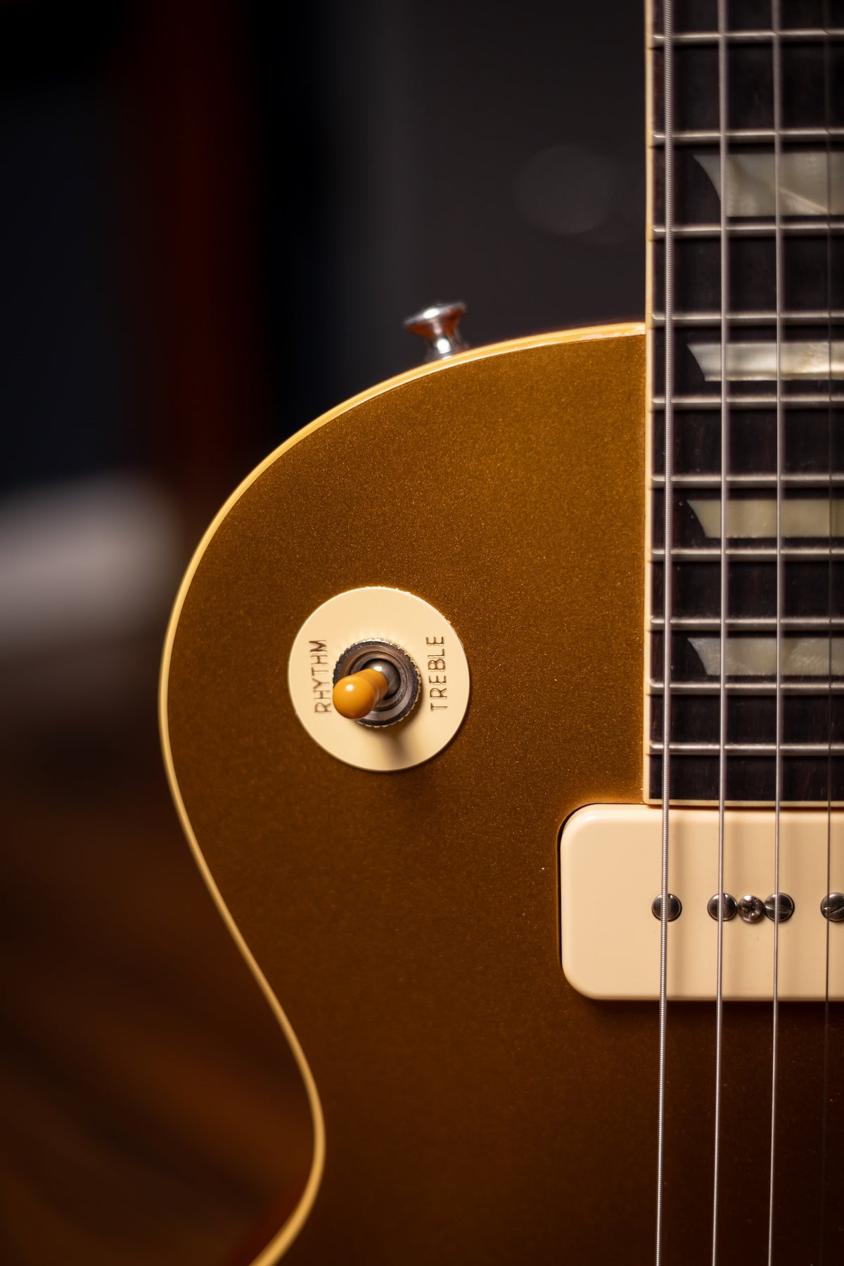 Pre Owned Gibson Custom Shop 1954 Reissue Les Paul Electric Guitar - Double Gold VOS