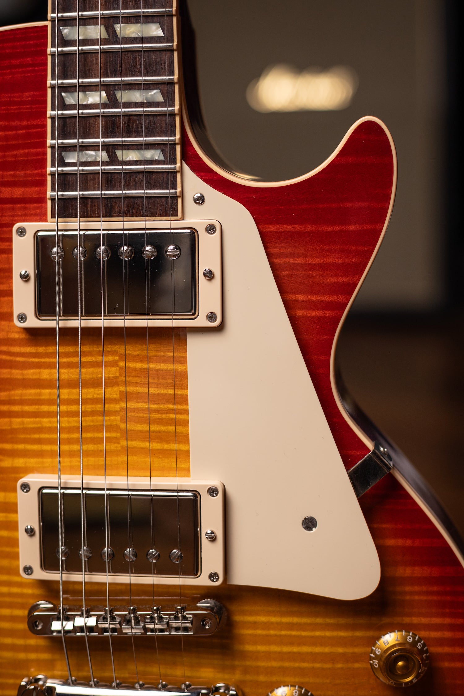 2014 Gibson Custom Shop Les Paul Long Scale Electric Guitar - Cherry Sunburst