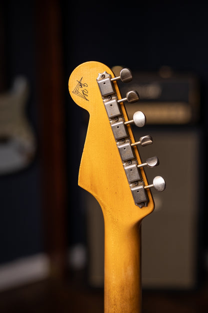 Fender Masterbuilt Greg Fessler '62 Stratocaster® Journeyman Relic® Electric Guitar  - Pale Sonic Blue 