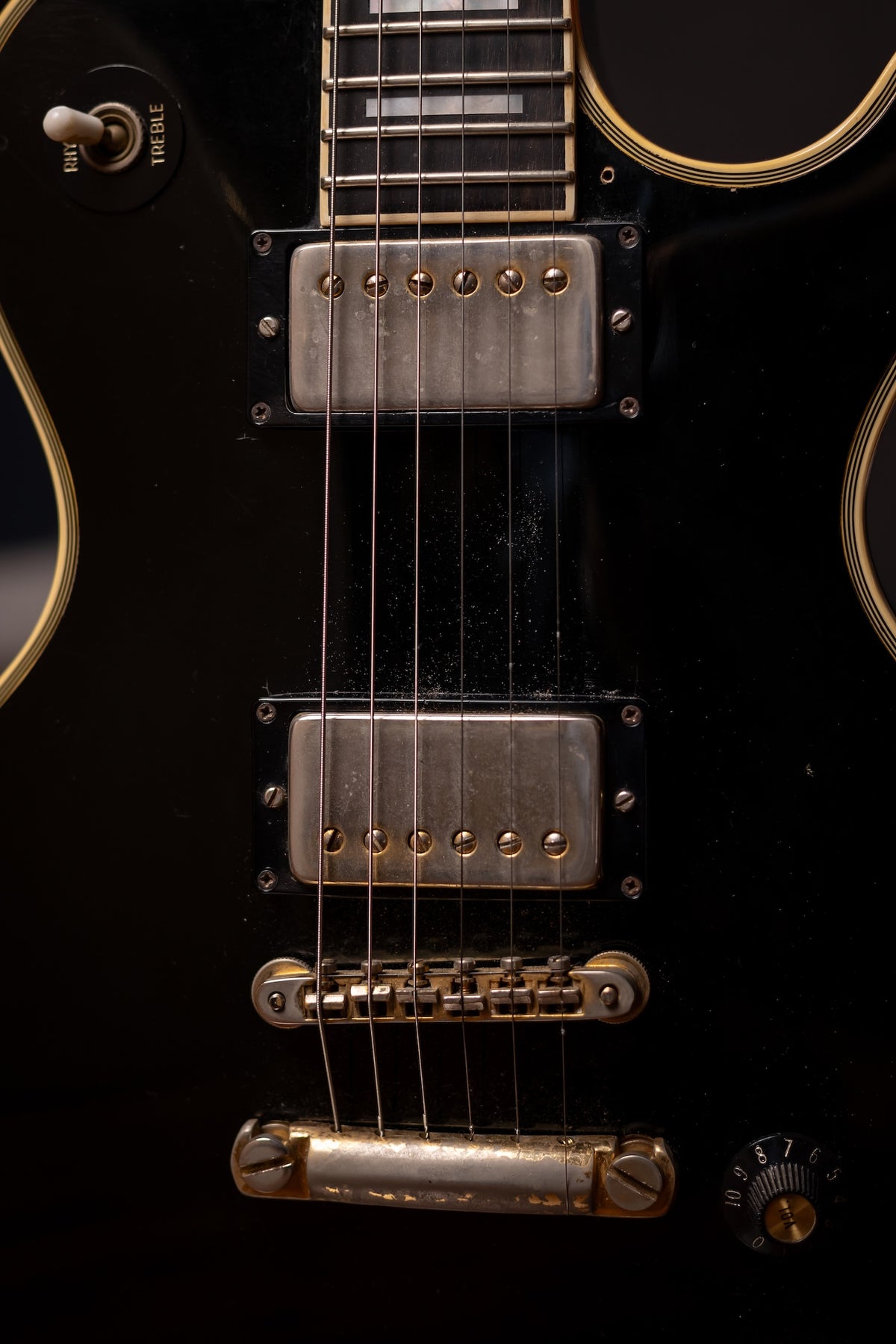 1985 Gibson Les Paul Custom Electric Guitar - Black