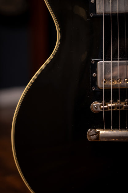 1985 Gibson Les Paul Custom Electric Guitar - Black
