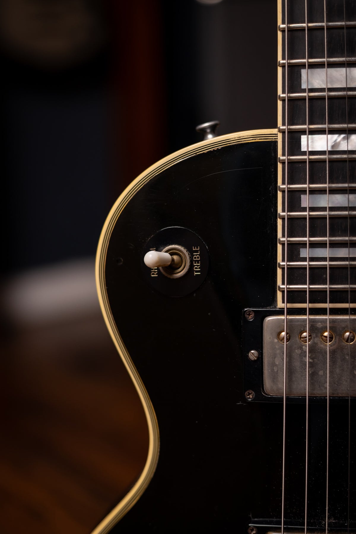 1985 Gibson Les Paul Custom Electric Guitar - Black